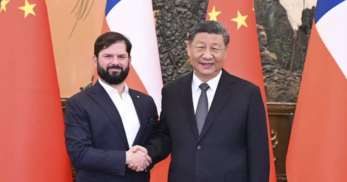 晤智利總統博里奇 習近平﹕中智要加強協作要捍衛全球南方共同利益