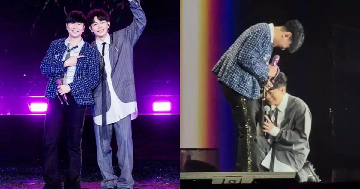 林宇中擔任林俊傑巡演吉隆坡站嘉賓  突在台上向JJ下跪