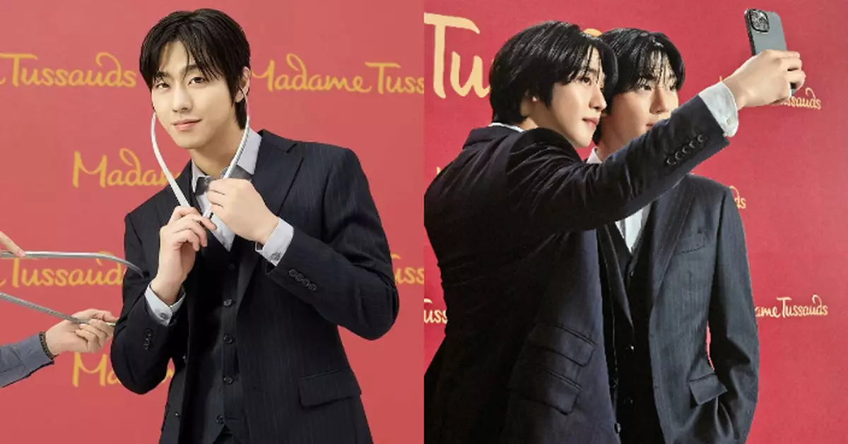 韓劇男神安孝燮蠟像於香港登場 展現「霸道總裁」造型風采