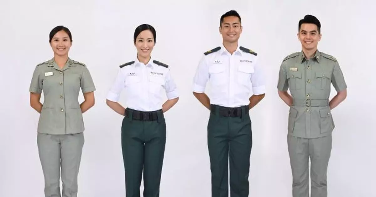 海關年中起陸續換新軍裝制服 白色裇衫墨綠色長褲不再分季節