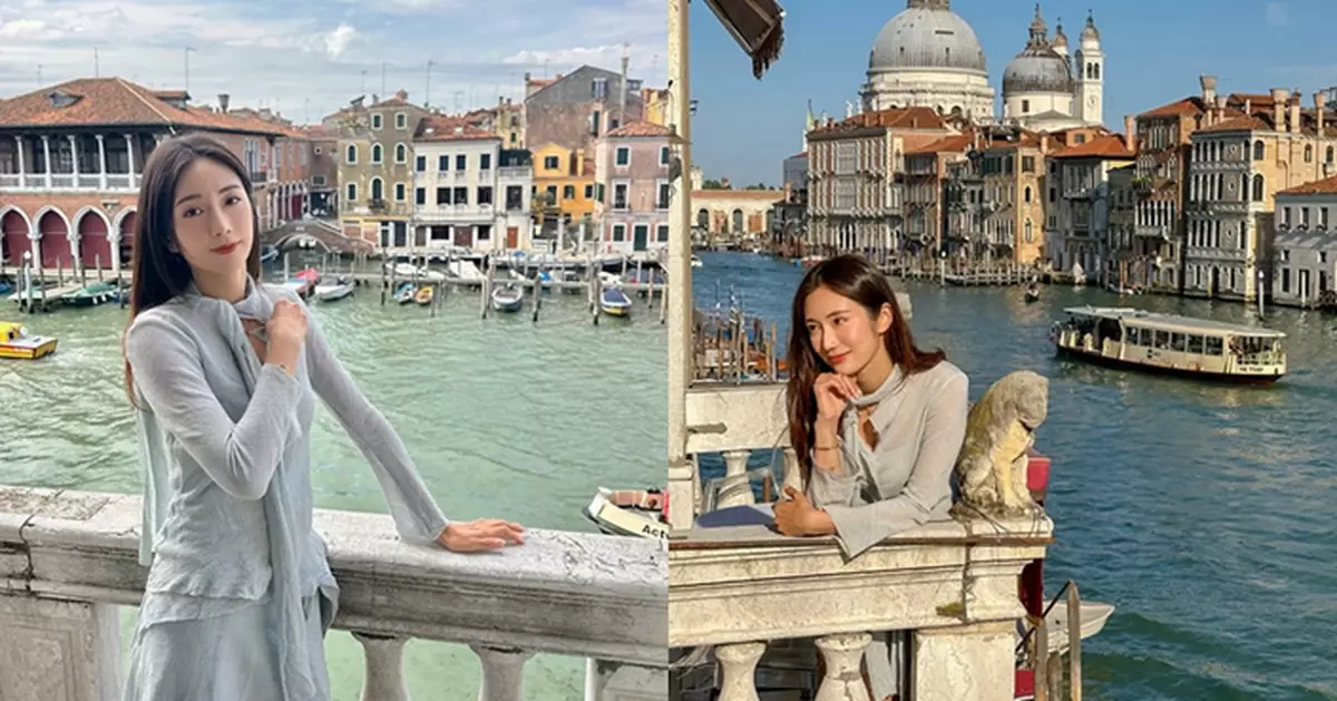 蔡嘉欣重返威尼斯嘆天價咖啡 10年後由窮遊變豪華遊