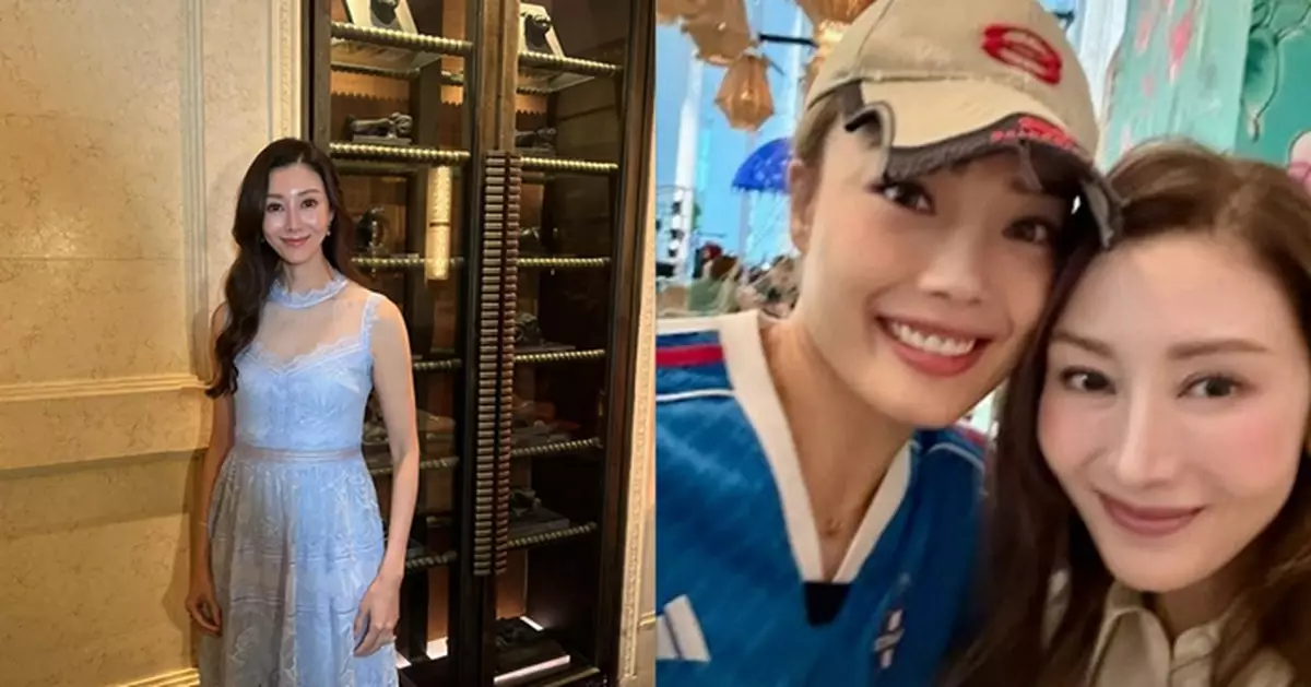 53歲李嘉欣新加坡野生捕獲容祖兒  兩人凍齡同框 網民驚嘆：10年差距消失咗