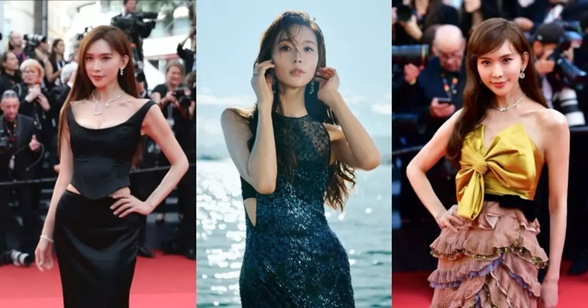 林志玲為康城之行連換多套禮服 化身藍色「美人魚」驚艷網民