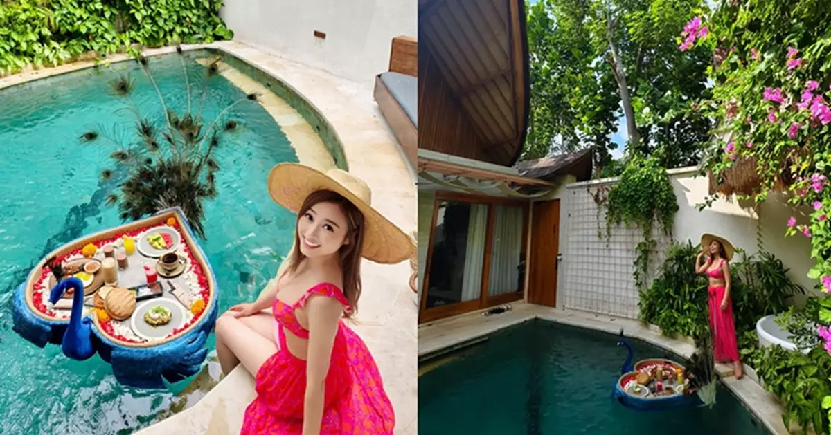 「美棋BB」峇里島蜜月放閃 三連發泳照福利大放送