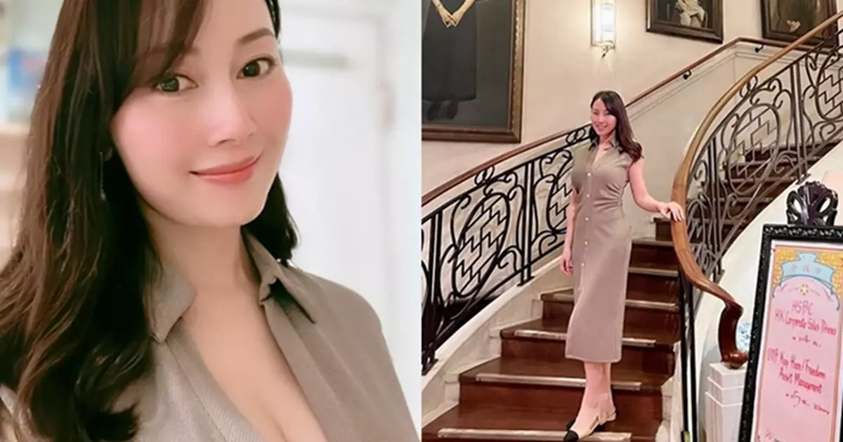 袁嘉敏Deep V驚艷現身奢華會所  大曬「事業線」