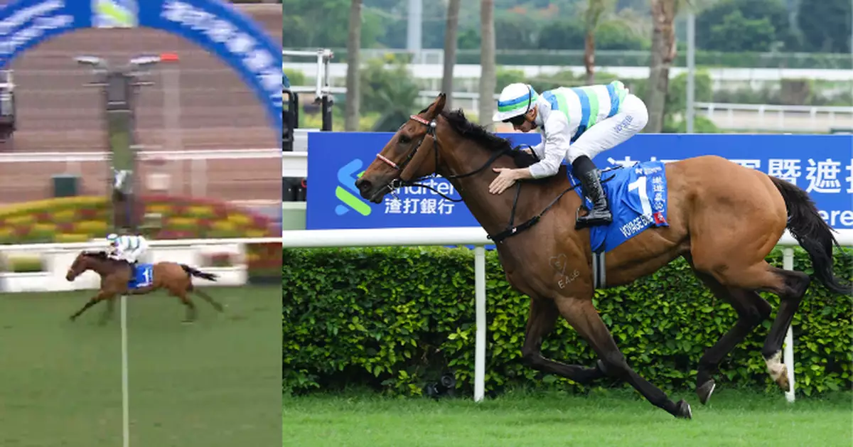 勝出遮打盃 「遨遊氣泡」成香港第二匹「三冠馬王」