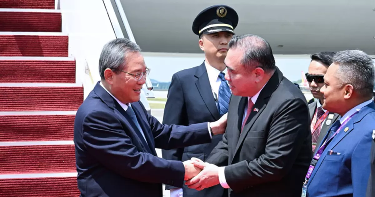 李強抵馬來西亞　將出席東盟-中國-海合會峰會