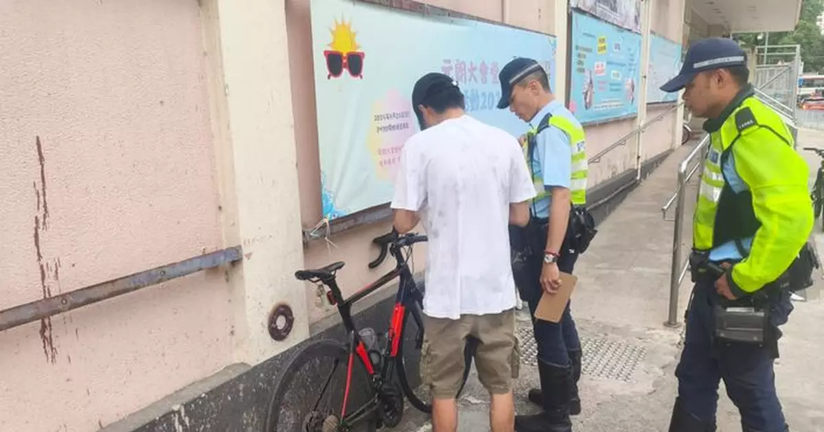 警方新界北一連兩日打擊單車違例 共發141張傳票