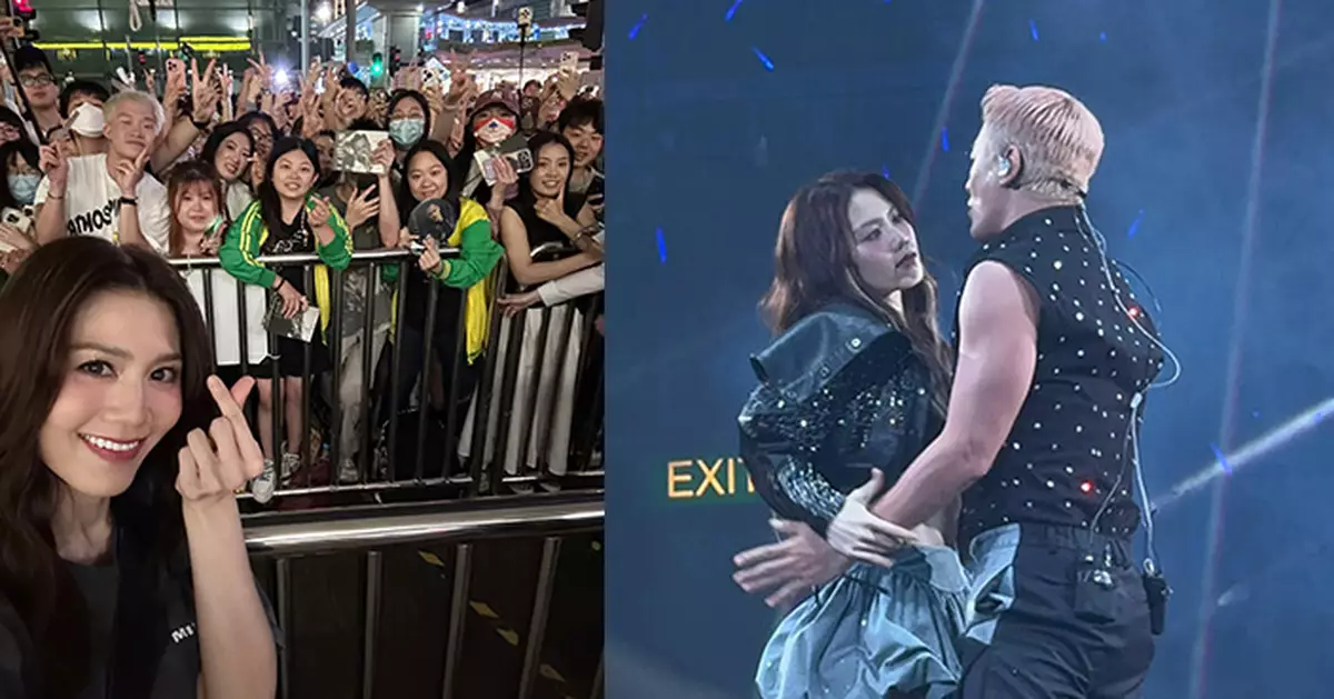 周秀娜幽默解釋為林峯演唱會嘉賓伴舞原因：因為我想摸佢