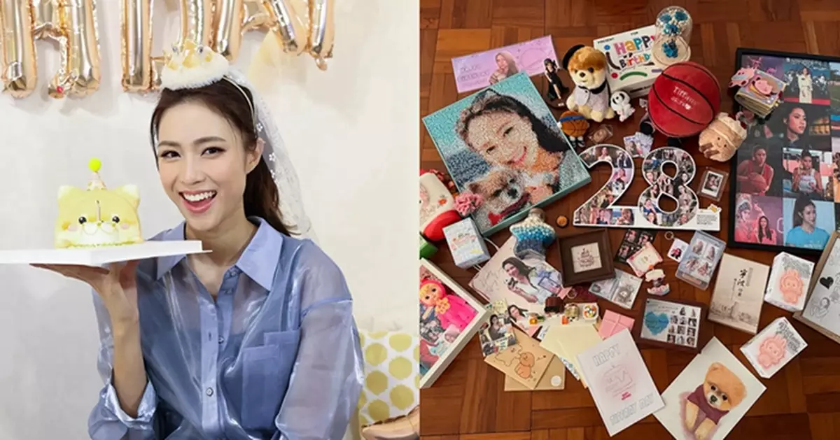 劉穎鏇28歲收「愛心炸彈」 晒粉絲滿滿心意 甜笑答謝：多謝大家