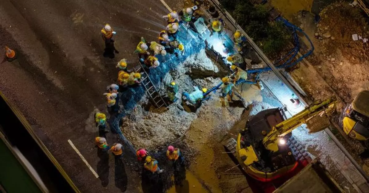 屯門水管完成搶修恢復供水 受影響行車線解封