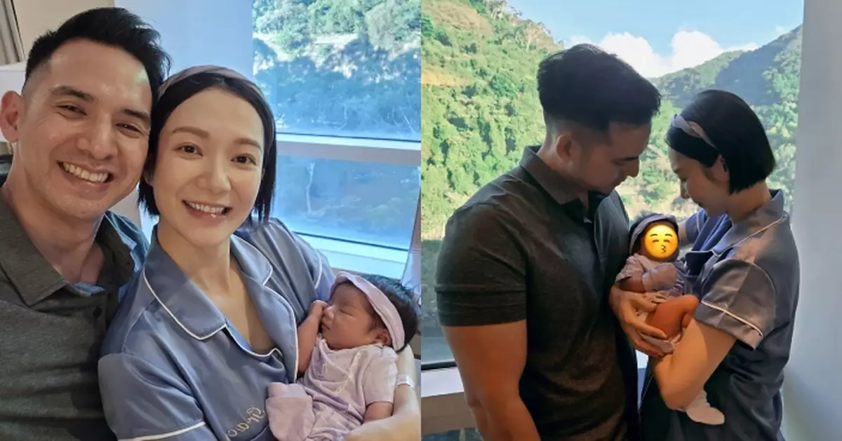 王君馨宣布囡囡Audrey平安出世 開心share一家三口溫馨合照