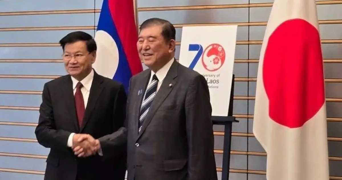 石破茂與老撾國家主席會談 強化兩國關係深化安保合作