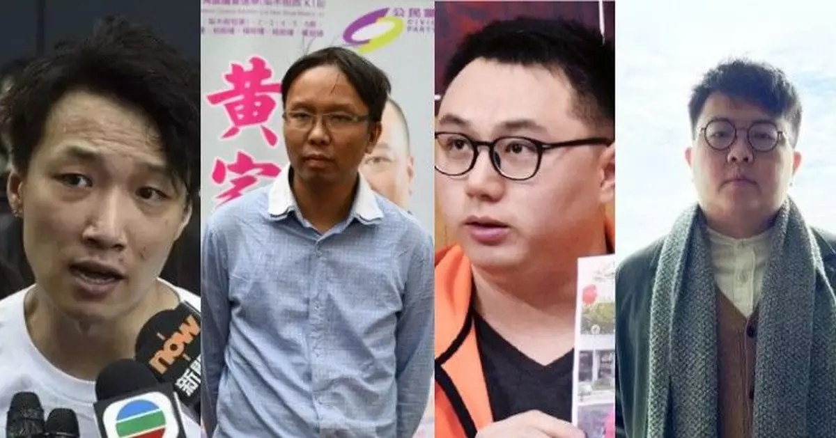 岑子杰、譚凱邦、王百羽及李嘉達刑滿出獄 清晨陸續坐私家車離開