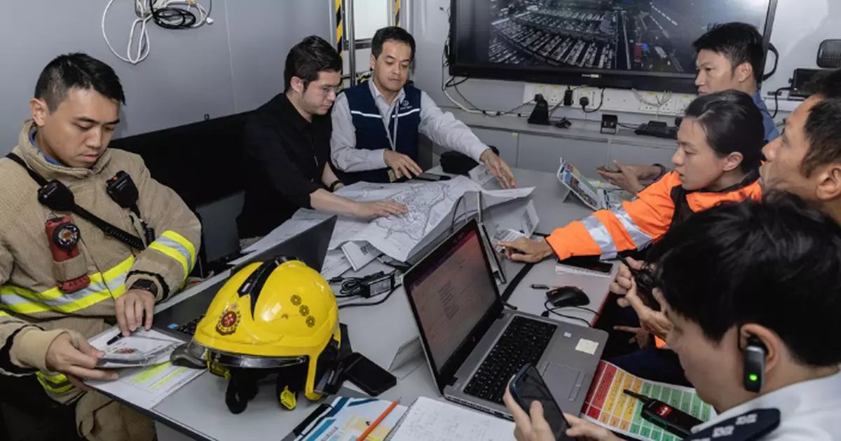 模擬濾水廠洩漏氯氣 消防處聯同多個部門進行演習