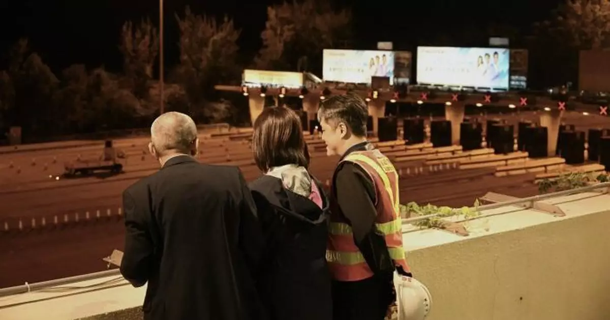 政府凌晨收回大欖隧道　李頌恩到場視察運作情況