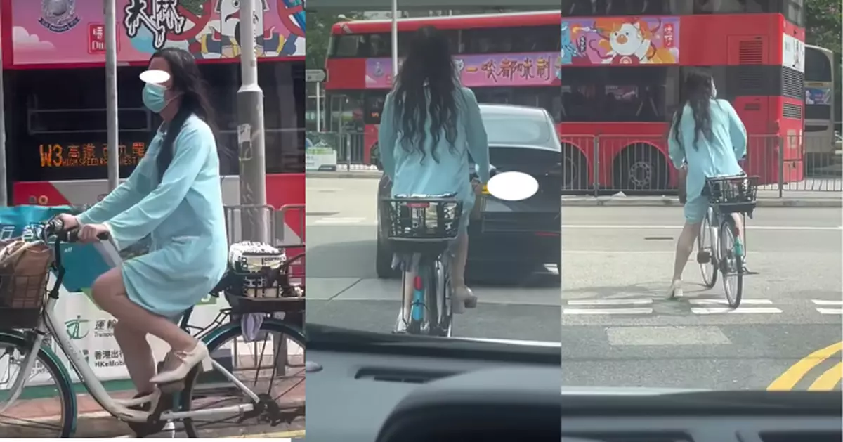 上水遇「仙氣單車女」 ​男司機睇真正面即崩潰 網批：自己誤會擺人上網！​​