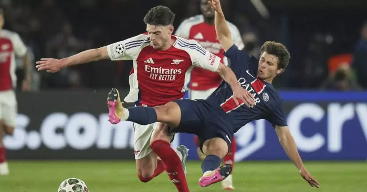 歐聯巴黎聖日耳門2:1挫阿仙奴　兩回合計贏3:1晉決賽