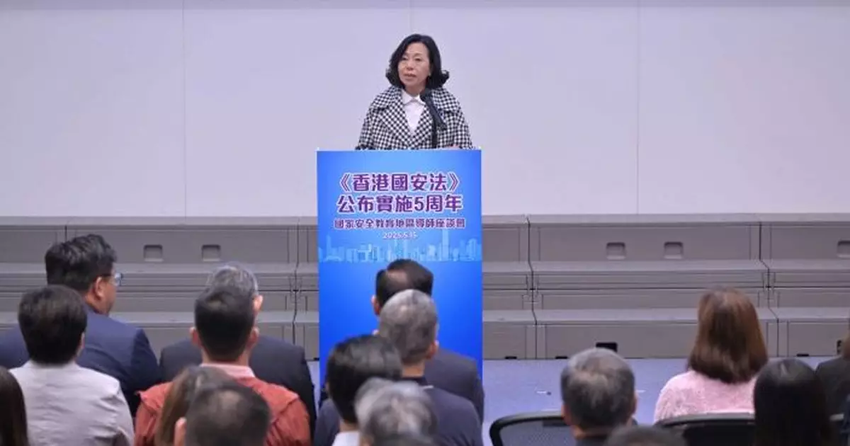 民政總署辦國安教育地區導師座 麥美娟：約3000名地區導師已完成培訓