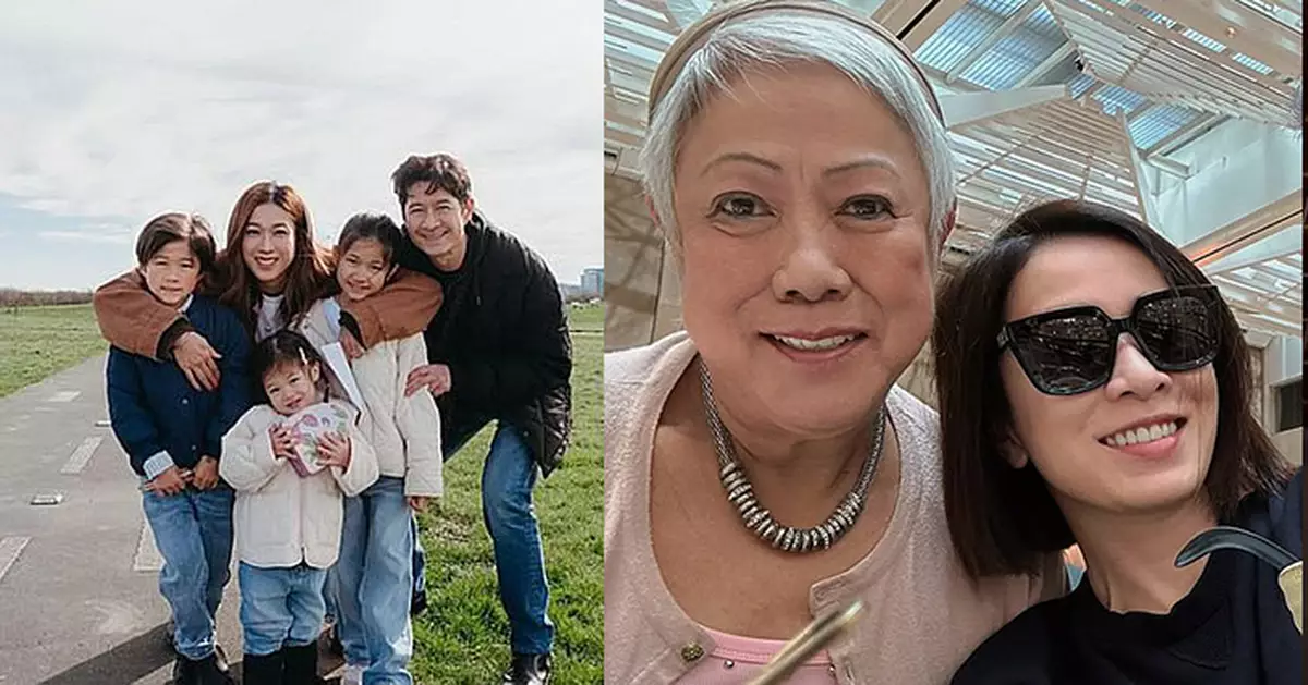 鍾嘉欣母親節攬實仔女合照溫馨滿載 佘詩曼抽空與媽媽共聚時光