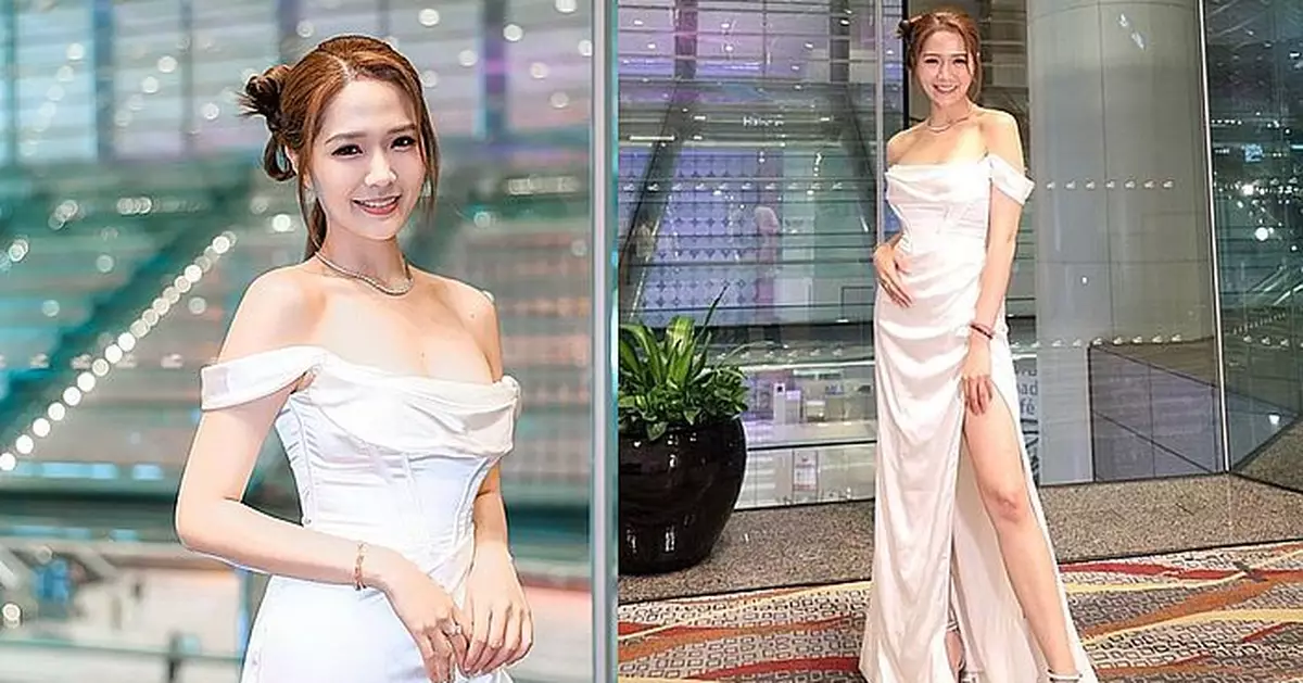 梁敏巧披婚紗自爆「恨嫁」心聲  大曬事業線高衩美腿