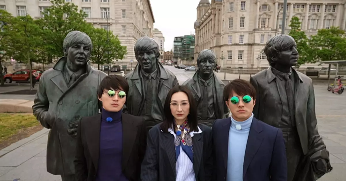 周嘉洛黃庭鋒「蘑菇頭」扮Beatles勁搶 孖高海寧走訪傳奇樂隊成名之地