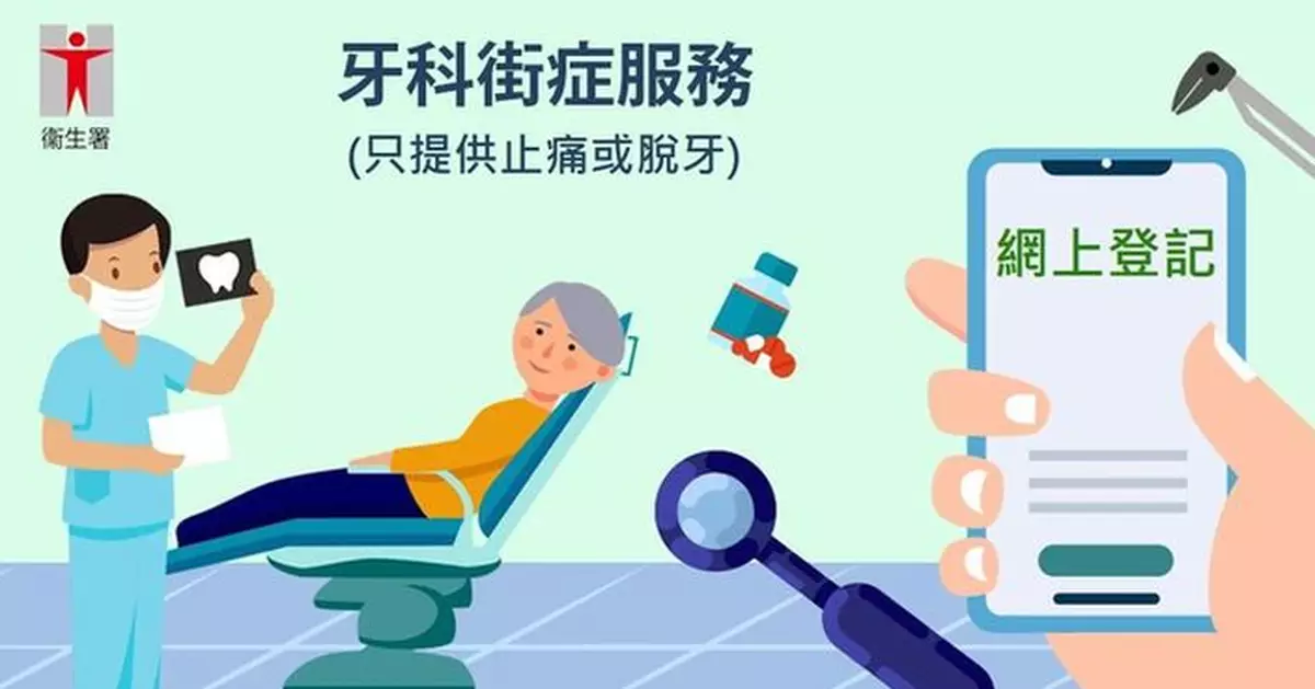 衞生署進一步優化牙科街症網上登記系統 簡化流程提升服務效率