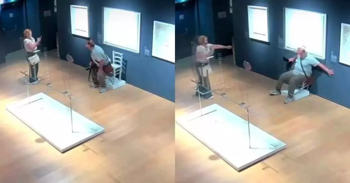 鑲上千粒水晶「華麗展示椅」遭遊客坐塌 意博物館怒斥不尊重藝術