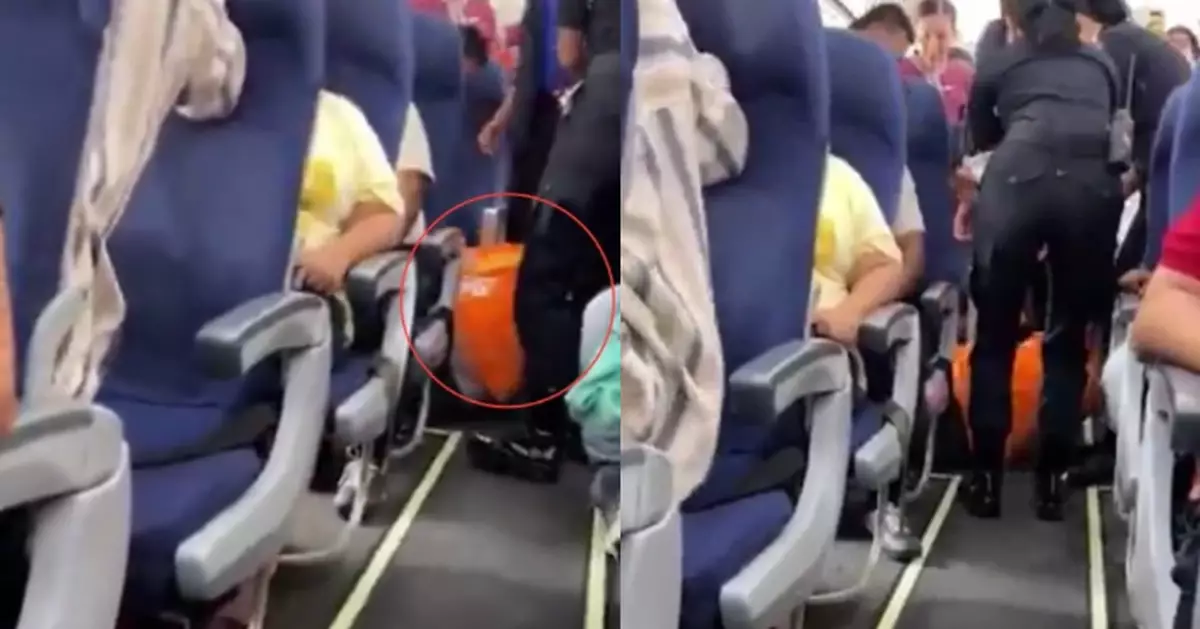 嫌靠窗位太逼要求換座 英籍男遭拒竟躺走道阻路被警方抬下飛機帶走