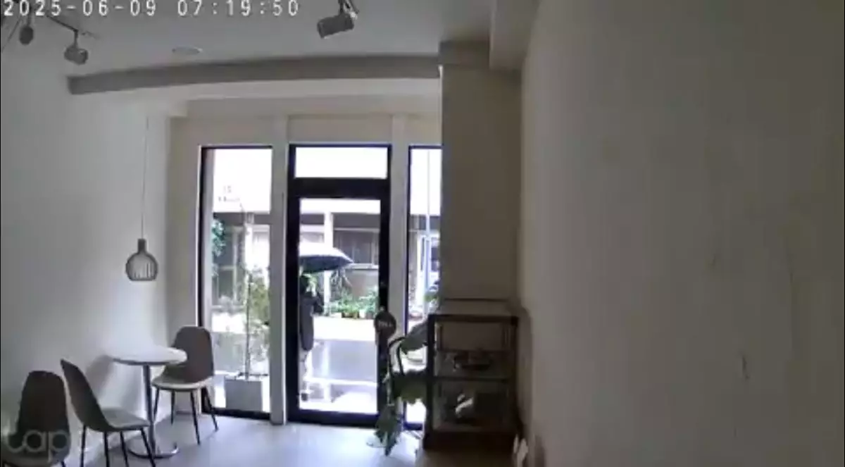 睇監控驚見可疑老婦。影片截圖
