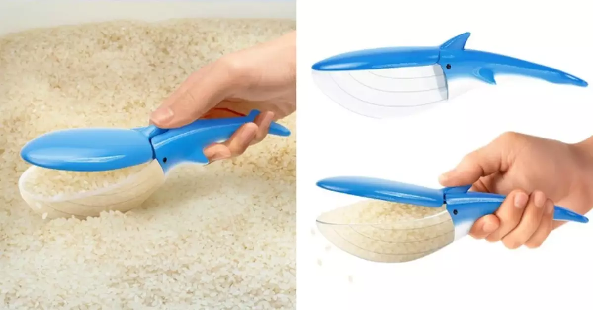 日設計師推超萌「座頭鯨」舀米杓 造型吸睛療癒兼具實用