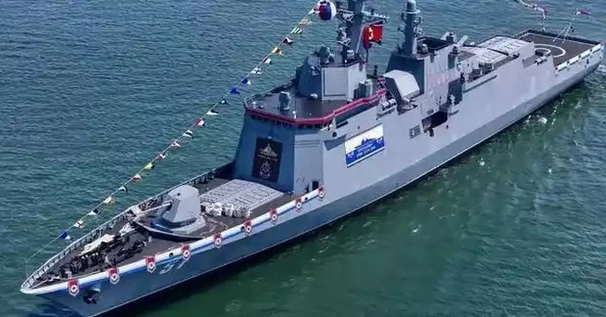 北韓新建驅逐艦完成修復 星期四安全下水並駐留碼頭