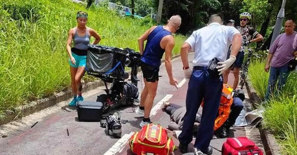 沙田電動滑板車疑失平衡自炒 男子倒地頭破血流一度昏迷