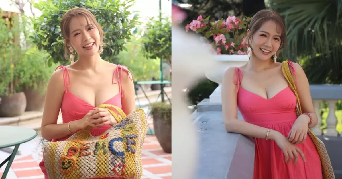 梁敏巧落力為《女神配對計劃》宣傳 低胸上陣派福利約定大家一齊睇