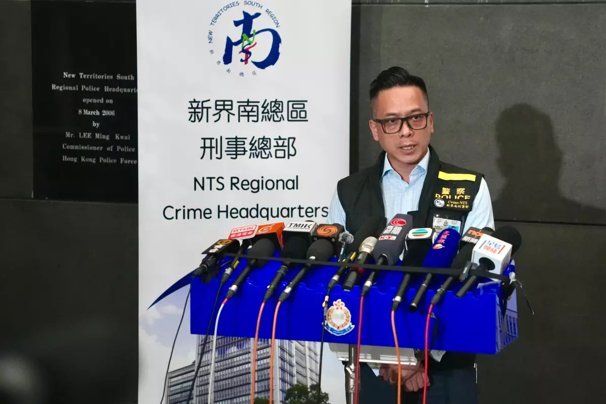 新界南總區刑事總部(行動)警司姚永勤講述案情。