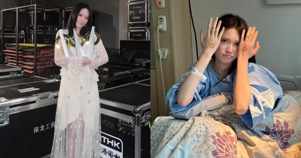 Cloud雲浩影抱病出席十大中文金曲 肚痛不適住院一日否認有喜