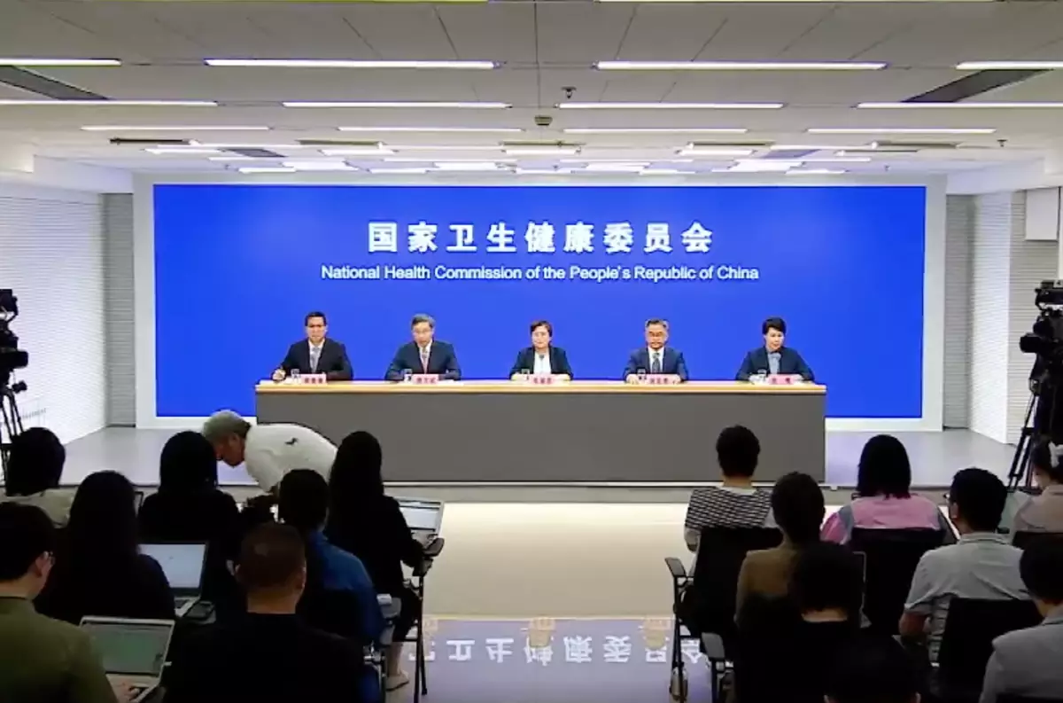 國家衛健委新聞發佈會。國新辦圖片