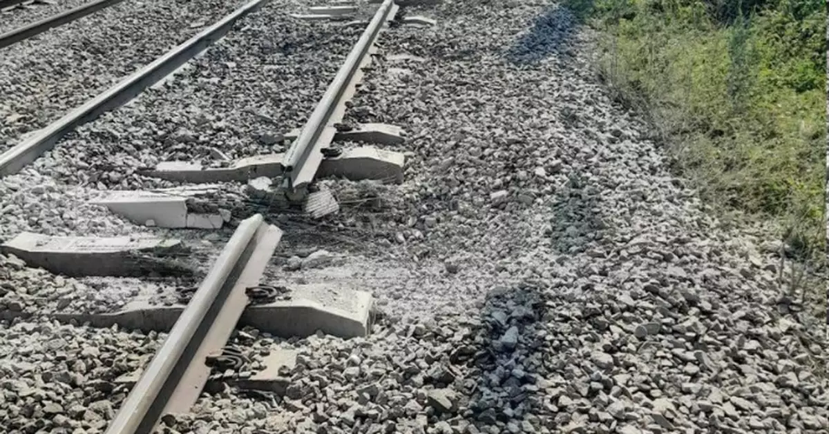 俄羅斯鄰近烏克蘭邊境再有路軌遭炸彈破壞