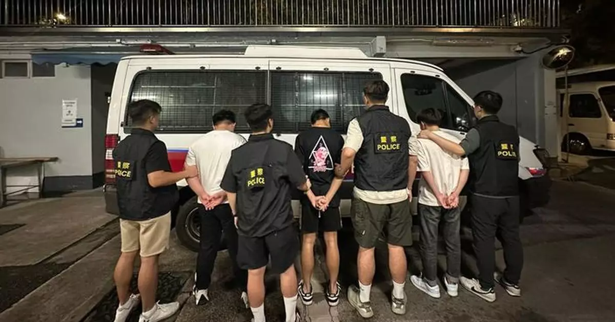 警方深水埗拘捕3名17歲少年 搜出市值7.4萬元可卡因及氯胺酮