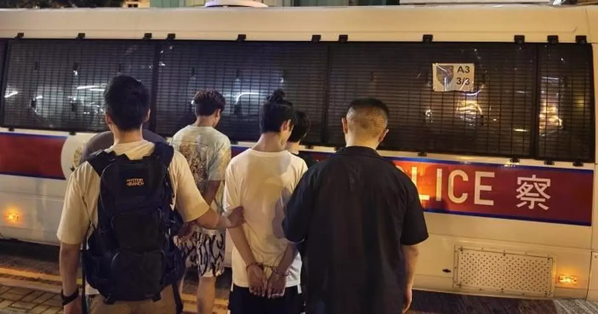 警大嶼山反毒品拘5人  檢值5600元貨