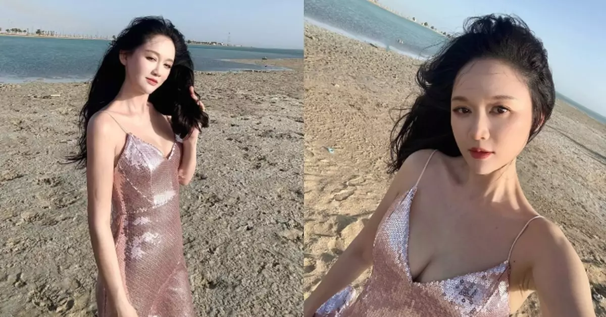 陳喬恩晒海邊拍攝花絮 DeepV上陣展示美好身段