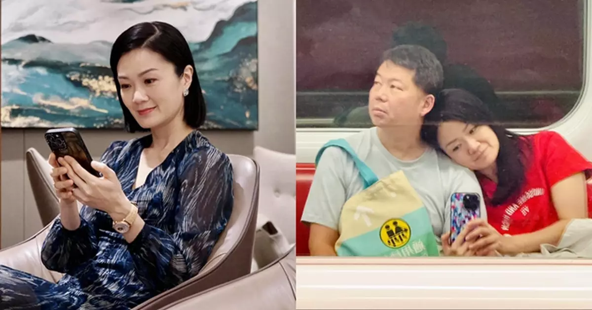 48歲方健儀港鐵放閃  變身甜心人妻攬實老公自拍晒少女心