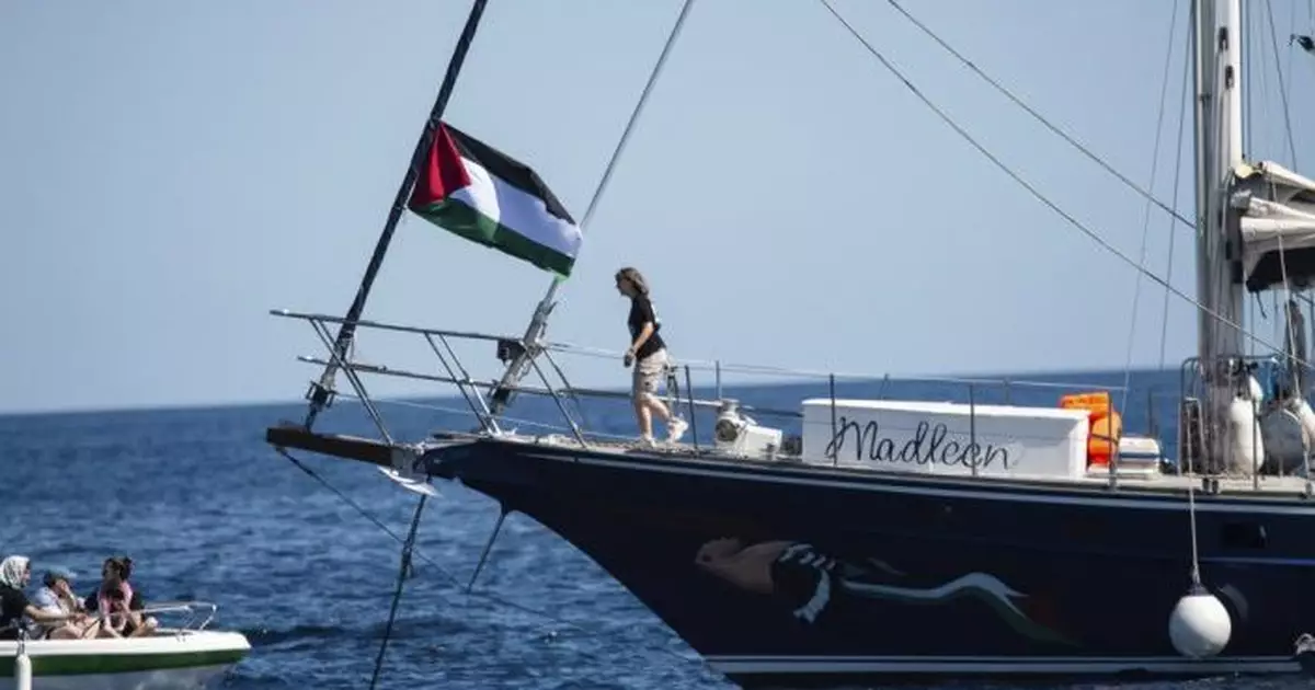 環保少女通貝里乘援助船圖駛往加沙 船隻被以軍控制船員將被遣返回國