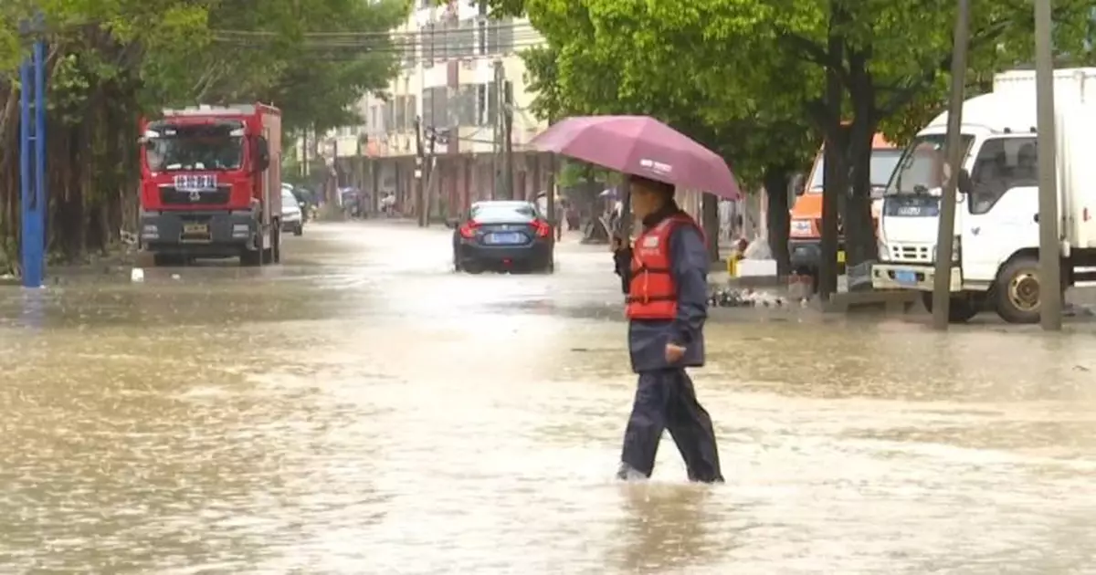 廣東暴雨持續　全省59個暴雨預警信號生效