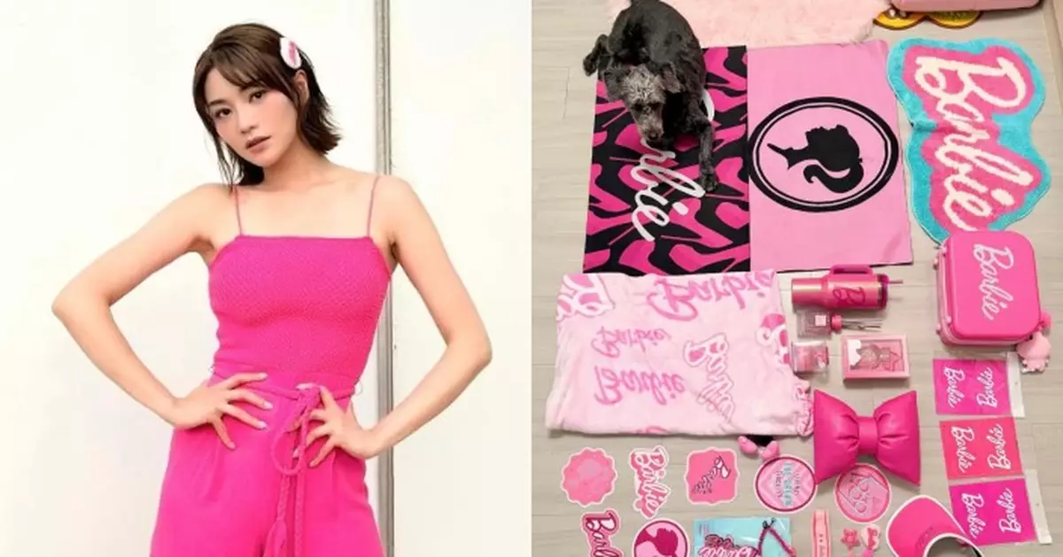 關嘉敏粉紅造型晒Barbie珍藏 反擊「男仔頭」標籤