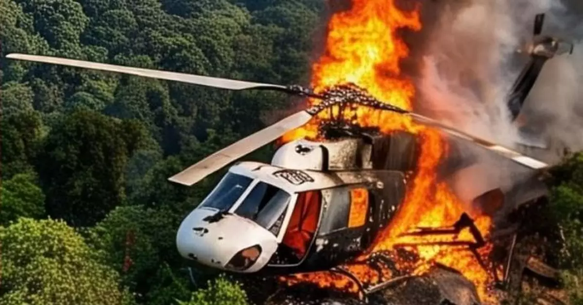 印度直升機疑因惡劣天氣墜毀 機上7人全數罹難