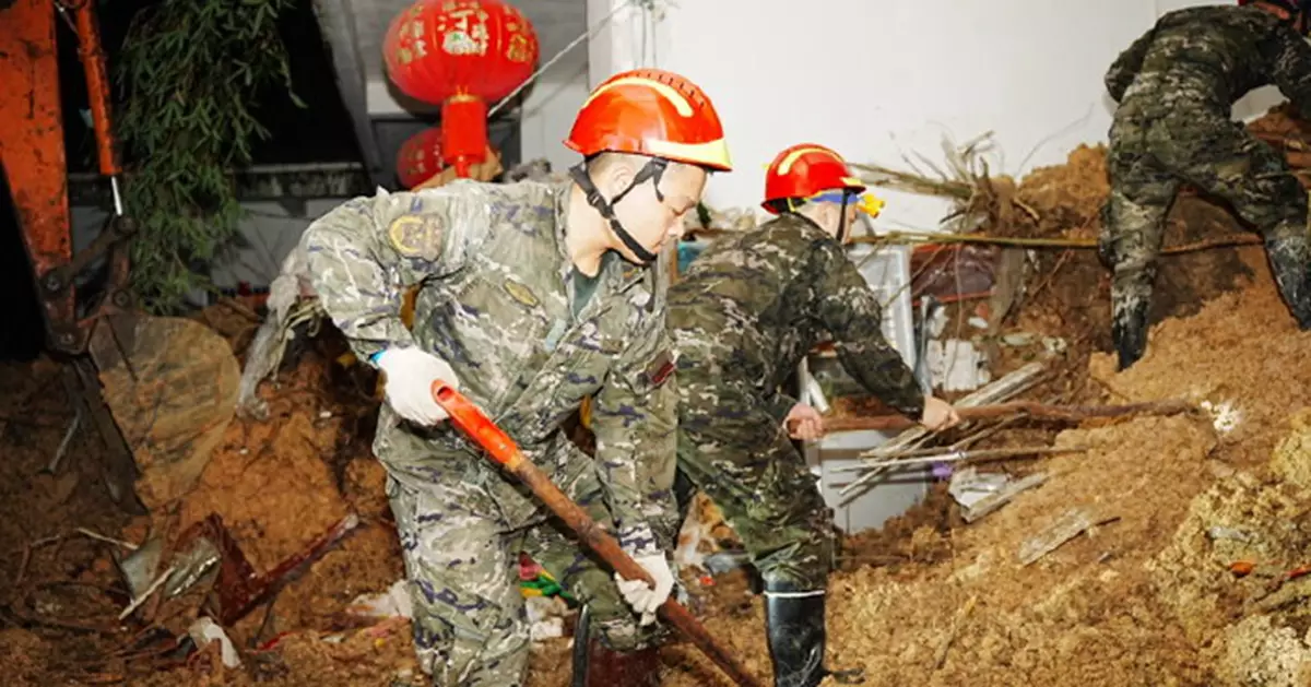 廣西玉林市暴雨引發山泥傾瀉 3人死亡