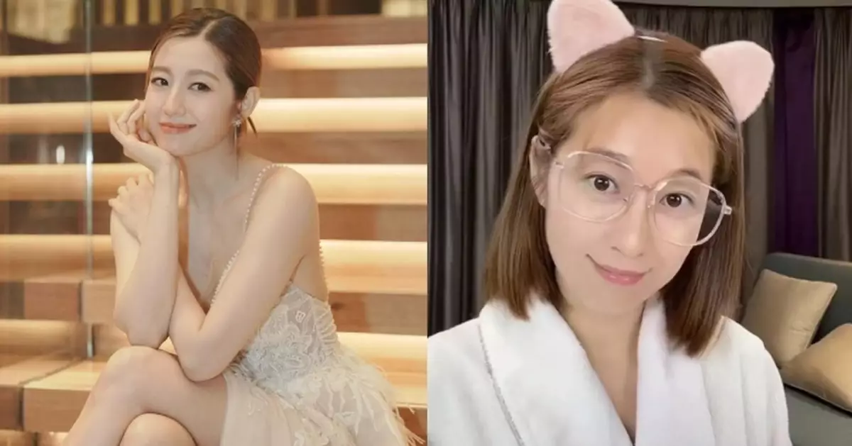 43歲陳自瑤素顏上依然白滑無暇 拎20年前少女相比相差無幾