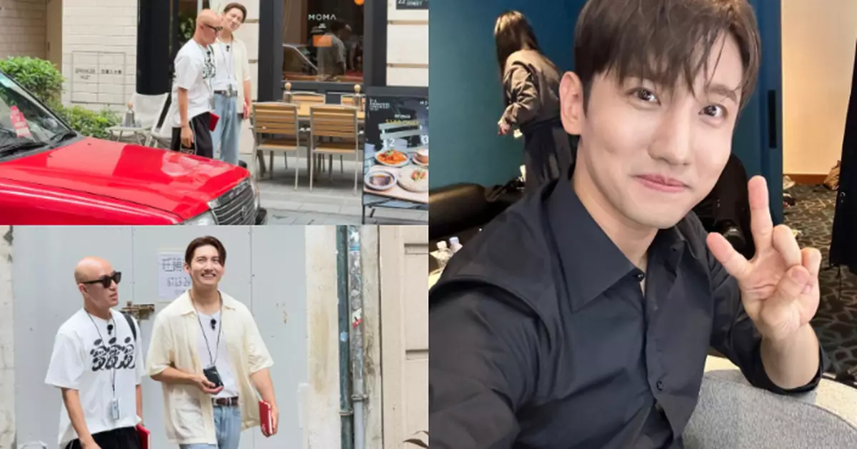 「最強昌珉」與洪錫天現身香港街頭 樸素造型難掩帥氣