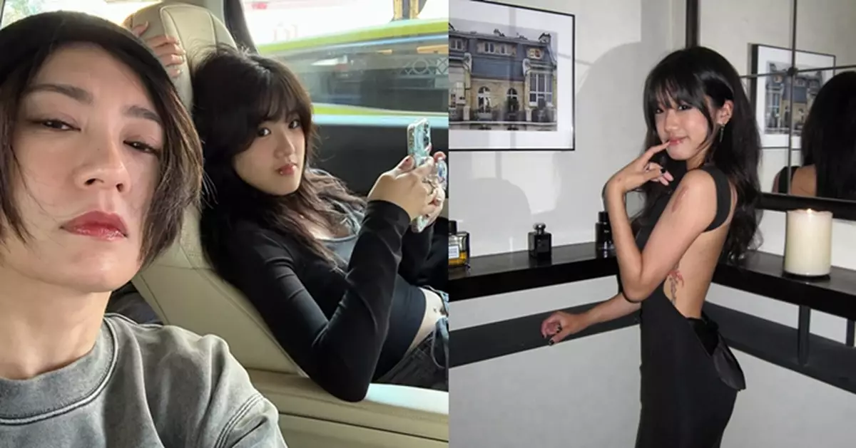 賈靜雯愛女梧桐妹20歲晒裸背紋身 盡得媽咪性感基因 獲激讚「女人味爆發」